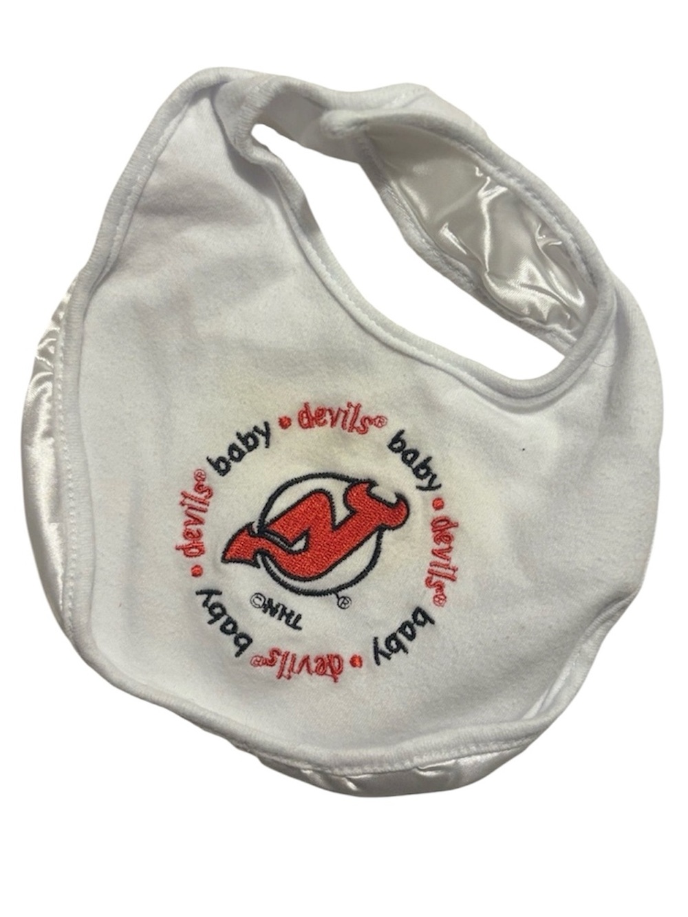 New Jersey Devils White Infant Bib